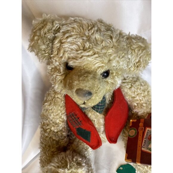 Hallmark Christmas Tyler Teddy and Storybook Plush Bear 10.5" Tags Holiday Gift - Picture 6 of 6